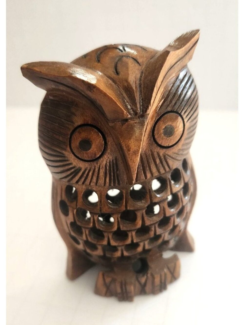 Carved Wood Owl